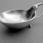 Georg Jensen, silver open salt, #110, Denmark, 1925 London import mark, sponsor George Stockwell SOLD - Image 3