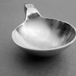 Georg Jensen, silver open salt, #110, Denmark, 1925 London import mark, sponsor George Stockwell SOLD - Image 2
