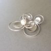 Anonymous, silver and simulated pearl brooch, probably West German, London import marks 1970, sponsors mark D.J. SOLD