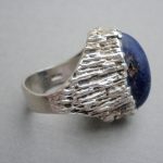Guy Watson, 'Swiss lapis' silver ring, London 1971 SOLD - Image 4