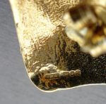 Jane Watling of Lacock, a pair of silver gilt ear studs, London 1990 SOLD - Image 4
