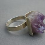 Magnus Maximus Designs, amethyst drusy silver ring, Edinburgh 1973-74 SOLD - Image 2