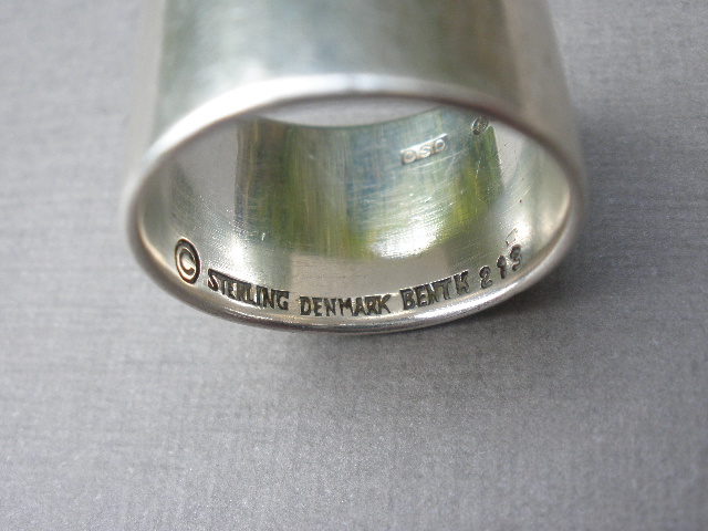 Bent Knudsen, silver ring, Denmark, 1968 London import mark SOLD – John ...