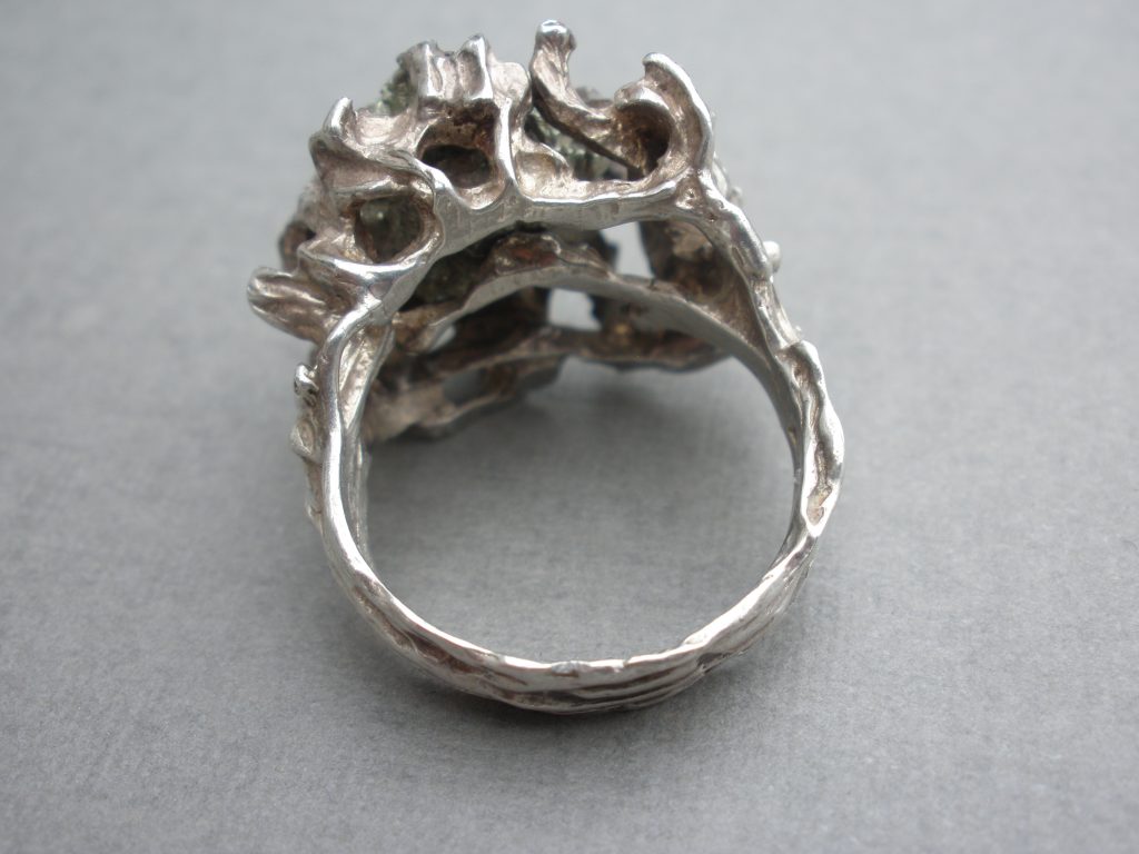 Guy Watson, iron pyrites set silver ring, London 1972SOLD – John Kelly ...