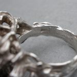 Guy Watson, iron pyrites set silver ring, London 1972SOLD - Image 4