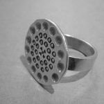 Keith Tyssen, silver 'tooled' ring, Sheffield 1979 SOLD - Image 3