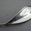 Torun Bulow Hube, for Georg Jensen, silver leaf brooch, #391, Denmark SOLD