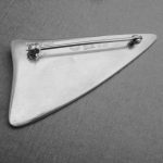 Henning Koppel, for Georg Jensen, silver brooch, #327, Denmark, 1960 London import mark SOLD - Image 2