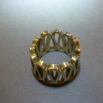 Jack Spencer, 9 carat gold 'Elizabethan' pattern ring, unmarked, Sheffield, circa 1973 SOLD - Image 3