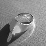 Torun Bulow-Hube, for Georg Jensen, silver Mobius ring, #148, Denmark, 1973 London import mark SOLD - Image 3