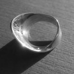 Torun Bulow-Hube, for Georg Jensen, silver Mobius ring, #148, Denmark, 1973 London import mark SOLD - Image 5