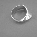 Torun Bulow-Hube, for Georg Jensen, silver Mobius ring, #148, Denmark, circa 1975 SOLD - Image 2