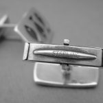 Unknown maker, pair of silver and oxidised 'fishes' cufflinks, possibly American, circa 1975 SOLD - Image 3
