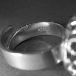 Anonymous, 835 standard silver and rock crystal ring, probably German, circa 1970 SOLD - Image 7