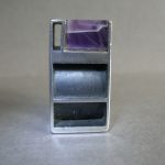 Joel Degen, amethyst, silver and oxidised silver ring, circa 1970 SOLD - Image 8