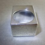 Joel Degen, amethyst, silver and oxidised silver ring, circa 1970 SOLD - Image 9