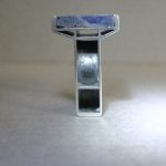 Joel Degen, sodalite, silver and oxidised silver ring, London 1970 SOLD - Image 11