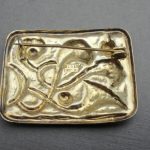 Oystein Balle, silver gilt and enamel brooch, Norway, 1960's SOLD - Image 2