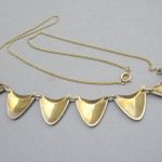 Albert Scharning, silver gilt and enamel necklace, Norway, 1960's SOLD - Image 3