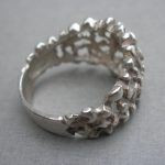 Graham Watling, cast silver ring, London 1978 SOLD - Image 4
