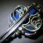 Dorrie Nossiter, Arts and Crafts Swiss lapis and turquoise set brooch, circa 1925 SOLD - Image 4