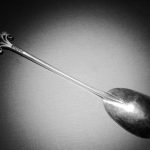 Hugh Wallis, Arts and Crafts silver spoon, Chester 1918 SOLD - Image 2