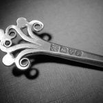 Hugh Wallis, Arts and Crafts silver spoon, Chester 1918 SOLD - Image 3