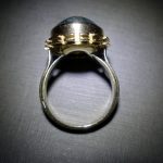 Anonymous, moss agate 14 carat gold hand made ring, German, circa 1970 SOLD - Image 6
