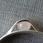 Elis Kauppi for Kupittaan Kulta, kinetic rose quartz bead silver torque bangle, Finland, circa 1975 SOLD - Image 3