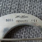 Bent Gabrielsen for Hans Hansen, silver brooch, number 109, Denmark 1960s SOLD - Image 3