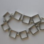 Hans Hansen, silver 'squares' necklace, 1971 London import mark SOLD - Image 4