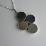 Arne Johansen, slver lapis lazuli set pendant, on chain, Denmark, circa 1975 SOLD - Image 2