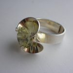 Elis Kauppi for Kupittaan Kulta, pale citrine set silver ring, Finland, circa 1970 SOLD - Image 4