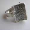 Elis Kauppi for Kupittaan Kulta, silver ring, Finland, circa 1965 SOLD