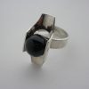 Kultaseppa Salovaara, onyx set silver ring, Finland, circa 1972 SOLD