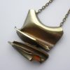Bjorn Weckström for Lapponia, 'Daytona' bronze pendant brooch on chain, Finland, Circa 1974 SOLD