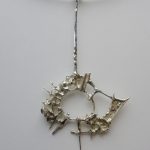Frank and Regine Juhls, silver Tundra pendant on a neck ring, #703, Norway, designed circa 1967 SOLD - Image 3