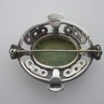 Robert Allison & Son (attributed) of Iona, large silver amazonite set Scottish plaid brooch, Glasgow 1953 SOLD - Image 2