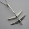 Anna-Greta Eker, for Norway Designs Plus Studios, silver pendant on a chain, Norway, 1968 Birmingham import mark SOLD