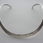 ﻿Stigbert﻿, silver torque neck ring, Sweden, 1987 SOLD - Image 2