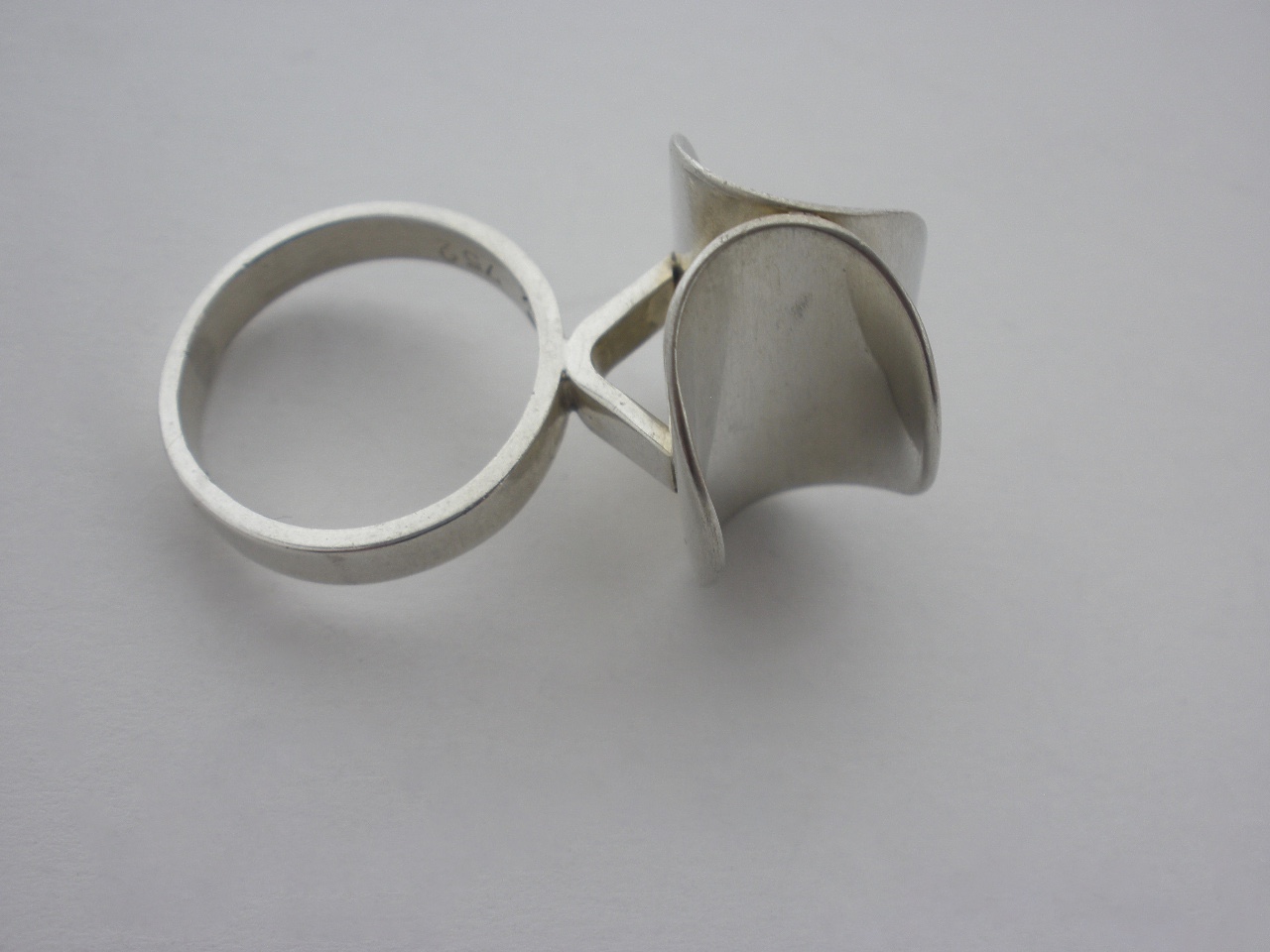 Poul Warmind, silver double curves ring, Denmark, circa 1970 – John ...