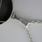 Karl Laine, for Sten & Laine, silver rock crystal set pendant, Finland, 1977 date code SOLD - Image 3