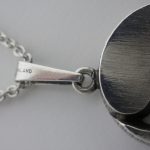 Karl Laine, for Sten & Laine, silver rock crystal set pendant, Finland, 1977 date code SOLD - Image 4