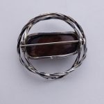 Ola Gorie, early tumbled tiger eye set silver brooch, Scotland, circa 1965 SOLD - Image 2