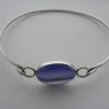 Daedalus Ltd, agate set silver neck ring, London 1971 SOLD - Image 2