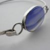 Daedalus Ltd, agate set silver neck ring, London 1971 SOLD - Image 3