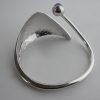 Bent Knudsen, silver amethyst set torque bangle, Denmark, circa 1970 SOLD - Image 3
