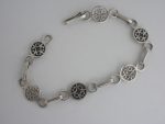 Ola Gorie, silver St Magnus Cross bracelet, Orkney, Scotland, circa 1970 SOLD