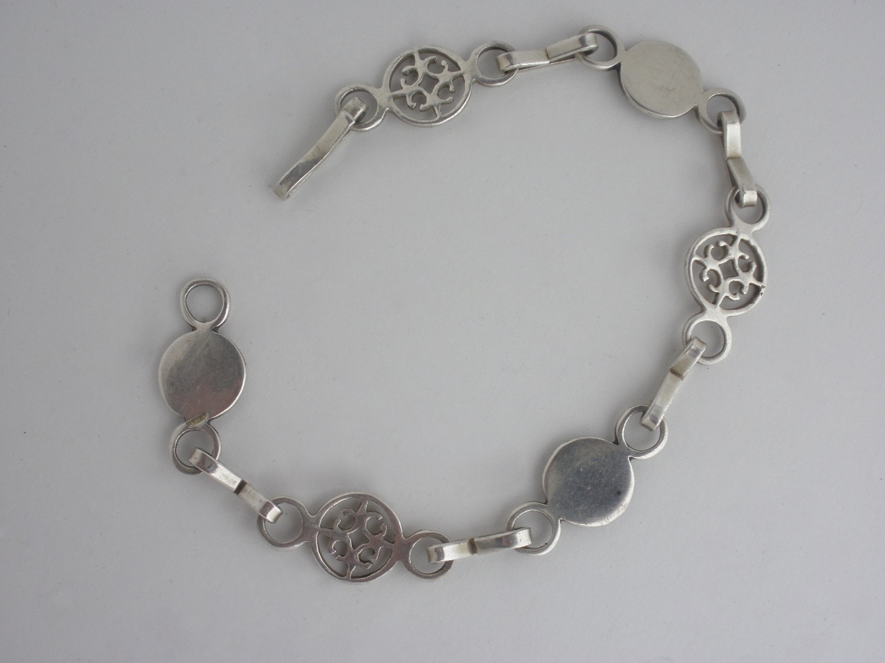 Ola Gorie, silver St Magnus Cross bracelet, Orkney, Scotland, circa ...