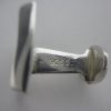 Erling Christoffersen, for Norway Plus Designs Studios, pair of 'Reflection' silver cufflinks and tie slide set, Norway, 1969 Birmingham import marks SOLD - Image 6